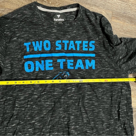 Men's Fanatics Black Carolina Panthers Collection Sweep Long Sleeve T-shirt - Picture 7 of 8